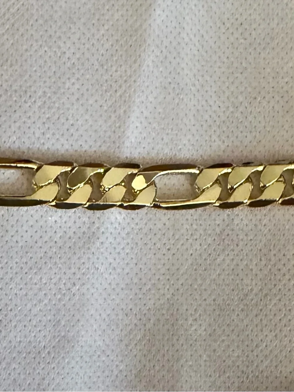 Gold Filled Figaro Chain Womans Bracelet